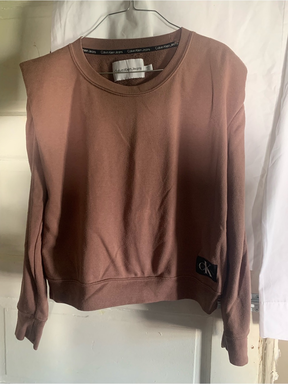 Calvin Klein Jeans Women's Crewneck Sweatshirt in Mauve